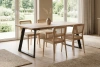 Стол LOFT LUX RADIAL-230, раздвижной 230(330)х110, ДУБ ВЕЛЛИНГТОН/ЧЕРНЫЙ